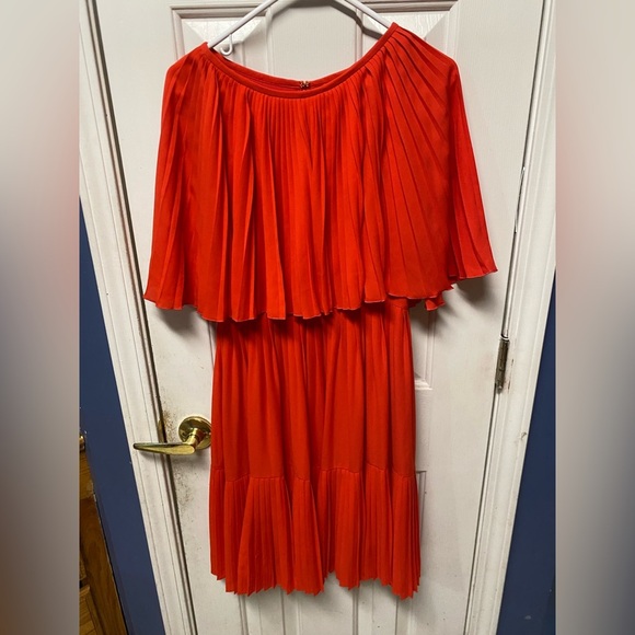 Kate Spade Collection  New York Popover Cape Bodice Pleat Dress 2 - Picture 5 of 10